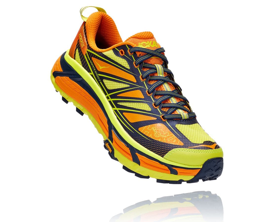 Hoka One One Mafate Speed 2 Philippines - Men's Trail Running Shoes - Light Gold / Rose | GD5204981